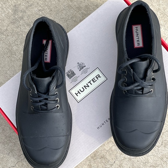 Hunter Original Derby Dress Shoes Men’s US 10 Black Waterproof - Picture 3 of 5